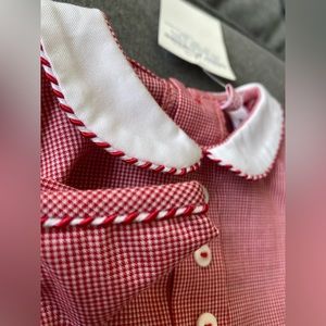 Orient Expressed in New Orleans, LA, red gingham unisex gown